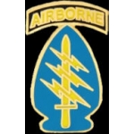 US ARMY SPECIAL FORCES AIRBORNE PATCH PIN