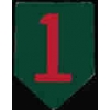 US ARMY 1ST DIVISION BIG RED ONE LOGO PIN