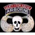 US ARMY AIRBORNE JUMP WING PIN DEATH FROM ABOVE PIN