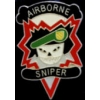 US ARMY AIRBORNE SNIPER LOGO PIN