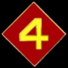 USMC MARINE CORPS 4TH DIVISION PIN