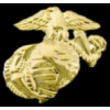 USMC MARINE CORPS EGA 1 1/4 INCH GOLD FINISH PIN
