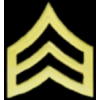 US ARMY SERGEANT E-5 CHEVRONS PIN GOLD CHEVRONS PIN