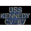USN NAVY USS JOHN F KENNEDY CV-67 SCRIPT PIN