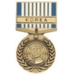 KOREAN WAR UNITED NATIONS SERVICE MINI MEDAL PIN