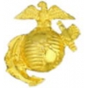 USMC MARINE CORPS EAGLE GLOBE ANCHOR 7/8 INCH GOLD FINISH PIN