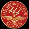 USMC MARINE CORPS AVIATION LOGO RED PIN