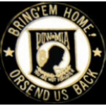 POW MIA BRING EM HOME CIRCLE PIN