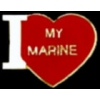 USMC MARINE CORPS I LOVE MY MARINE PIN