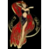DEVILS DARLING NOSE ART PIN