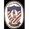 USN NAVY USS RANGER LOGO PIN