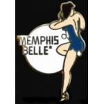 MEMPHIS BELLE (BLUE) LEFT NOSE ART PIN