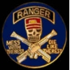 US ARMY RANGERS MESS WITH THE BEST DIE LIKE THE REST PIN