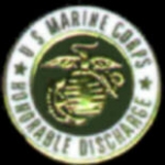 USMC MARINE CORPS HONORABLE DISCHARGE USMC PIN