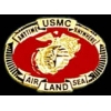 USMC MARINE CORPS AIR LAND AND SEA PIN