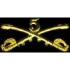 US ARMY 5TH CAVALRY CROSSED SWORDS LARGE PIN