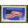 USA FLAG HONORING VETERANS STAMP PIN