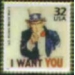 I WANT YOU POSTER STAMP PIN