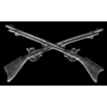 CROSSED RIFLES OLD STYLE LARGE PIN