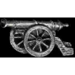 CANNON PIN FIELD ARTILLARY PEWTER PIN