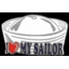 USN NAVY I LOVE MY SAILOR HAT PIN