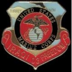 USMC MARINE CORPS PINS OPERATION IRAQI FREEDOM PIN