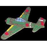 JAPANESE ZERO FIGHTER PLANE PIN DX