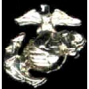 USMC MARINE CORPS MICRO MINI EAGLE GLOBE ANCHOR SILVER PIN