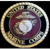 USMC MARINE CORPS CORP VIP LOGO BLACK BORDER PIN