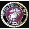 USMC MARINE CORPS PROUD DAUGHTER OF A MARINE PIN