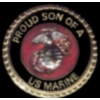 USMC MARINE CORPS PROUD SON OF A MARINE PIN