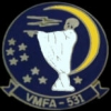 USMC MARINE CORPS VMFA-531 GREY GHOSTS SQUADRON PIN