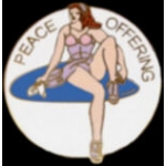 PEACE OFFERING NOSE ART PIN