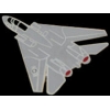 F-14 TOMCAT AIRPLANE GRAY PIN