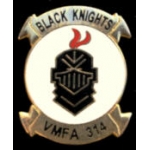 USMC MARINE CORPS VFMA-314 BLACK KNIGHTS ATTACK SQUADRON PIN