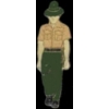 USMC MARINE CORPS DRILL INSTRUCTOR FIGURE PIN