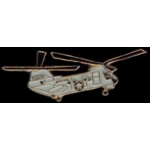 CH-46 SEA KNIGHT PIN USMC MARINE CORPS GRAY PHROG PIN