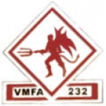 USMC MARINE CORPS VFMA-232 RED DEVILS ATTACK SQUADRON PIN