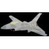 F-16 FALCON PIN GREY CAMO FIGHTER AIRPLANE PIN DX