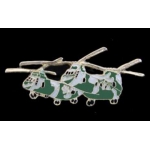 CH-46 SEA KNIGHT PIN HELICOPTER CAMI PAIR OF PHROG HELIOS PINS