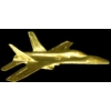 F-18 HORNET AIRPLANE GOLD PIN DX