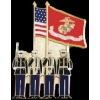 USMC MARINE CORPS COLOR GUARD LARGE PIN