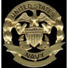 USN NAVY PIN GOLD CUTOUT LARGE OVERSIZE PIN