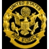 US AIR FORCE PIN GOLD CUTOUT LARGE OVERSIZE PIN