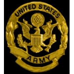 US ARMY PIN GOLD CUTOUT LARGE OVERSIZE PIN