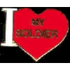 US ARMY I LOVE MY SOLDIER 1 INCH PIN