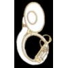 SOUSAPHONE WHITE TUBA PIN