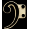 BASS CLEF NOTE MUSIC PIN