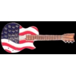 AMERICAN UNITED STATES USA FLAG GUITAR PIN DX