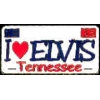 I LOVE ELVIS PIN LICENSE PLATE ELVIS PIN HAT PIN LAPEL PIN